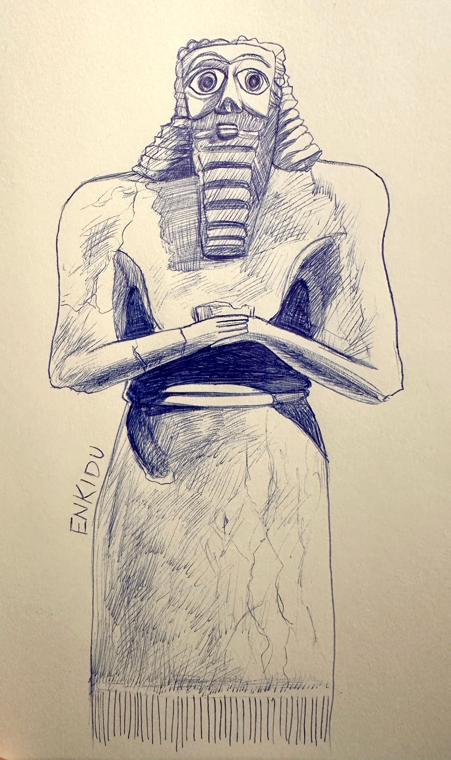 Sumerian Figure - Standing Male Worshipper