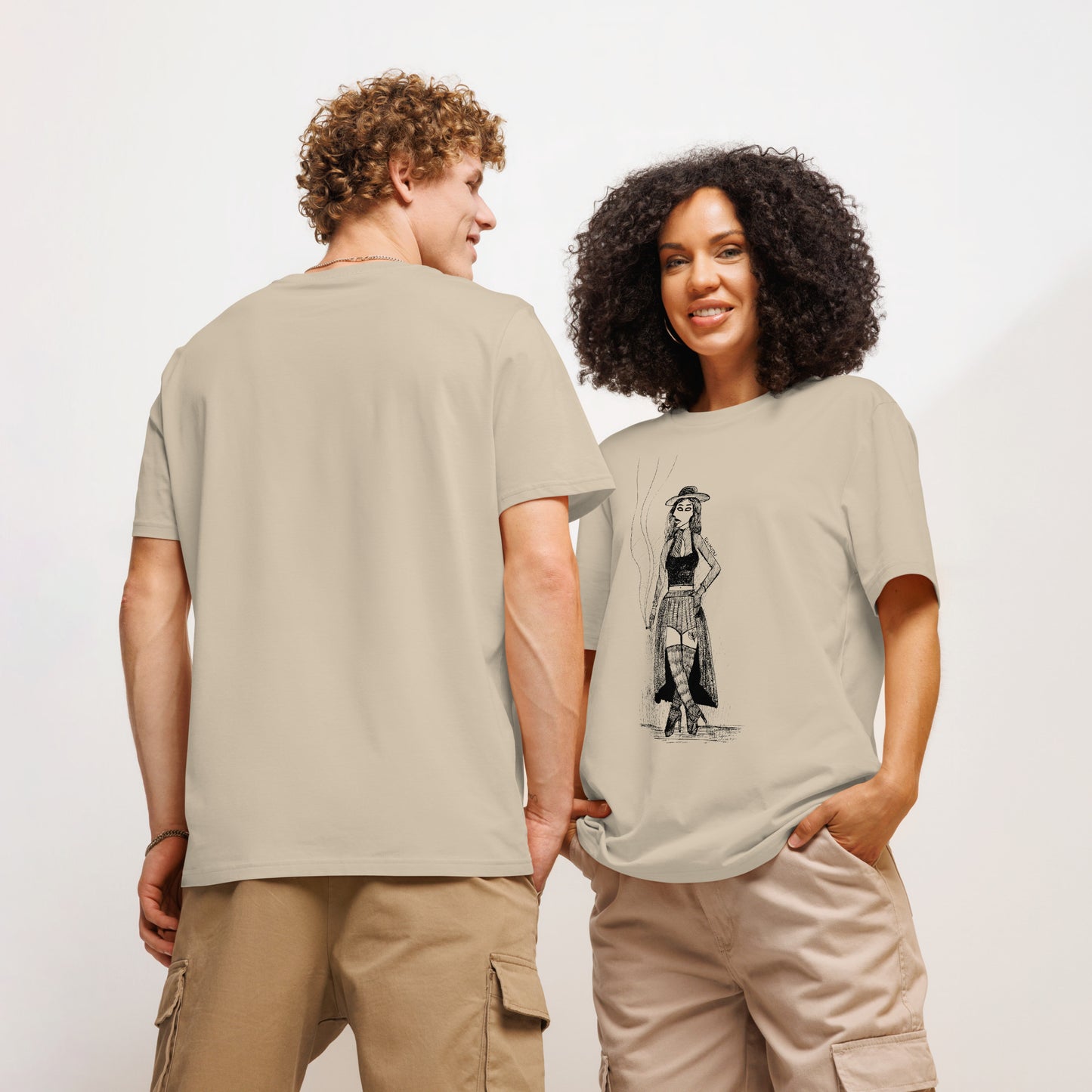 Kalypso 2039 Unisex organic ribbed neck t-shirt