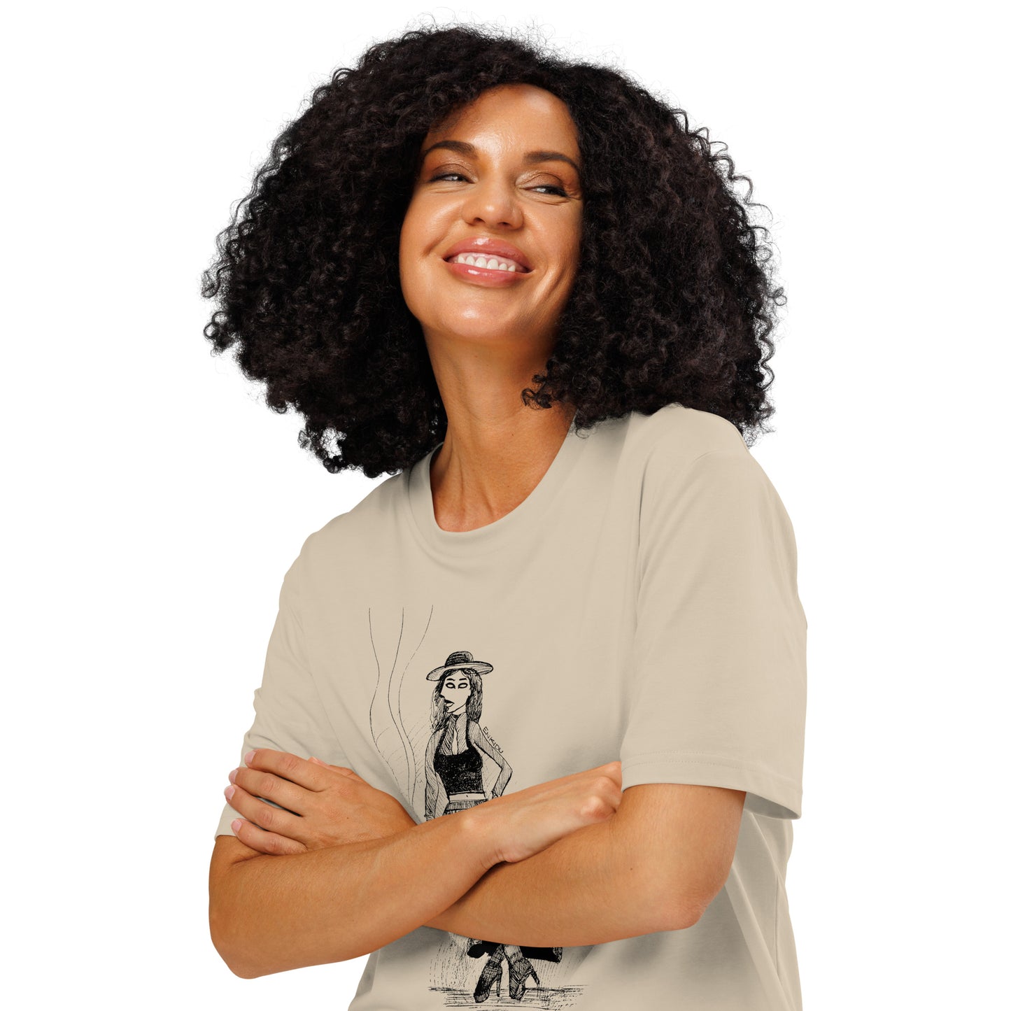 Kalypso 2039 Unisex organic ribbed neck t-shirt